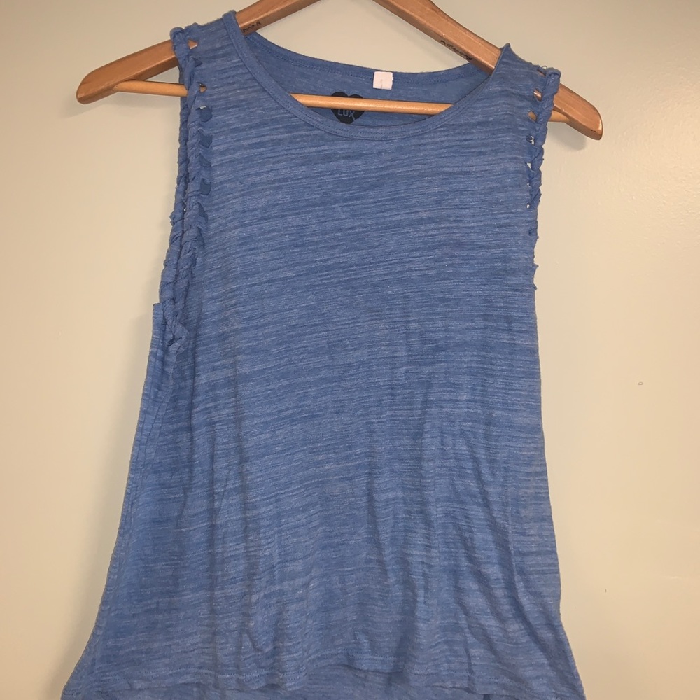 Blue tank